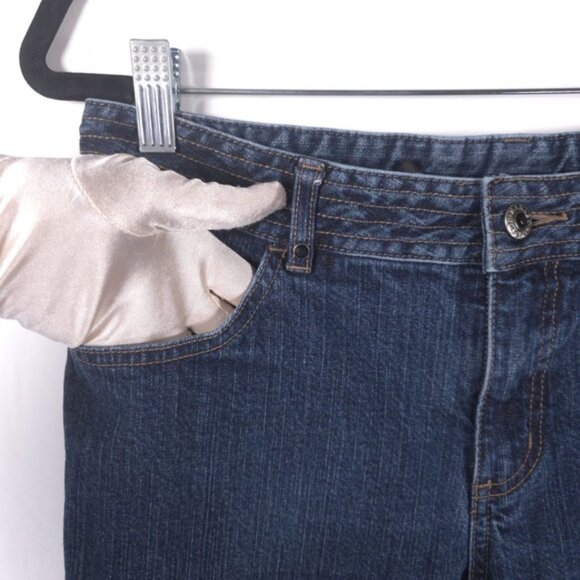 Harley Davidson Semi‎ Flare Straight Mid Rise Jeans Size 8 Long - Picture 3 of 14